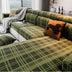 Checkered Stretch Universal Fully Fitted Anti-Cat Scratch Couch Cover - Suitable for All Seasons