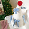 Oreiller de canapé multifonctionnel pour décoration d'arbre de noël, grand nœud papillon, pour la maison