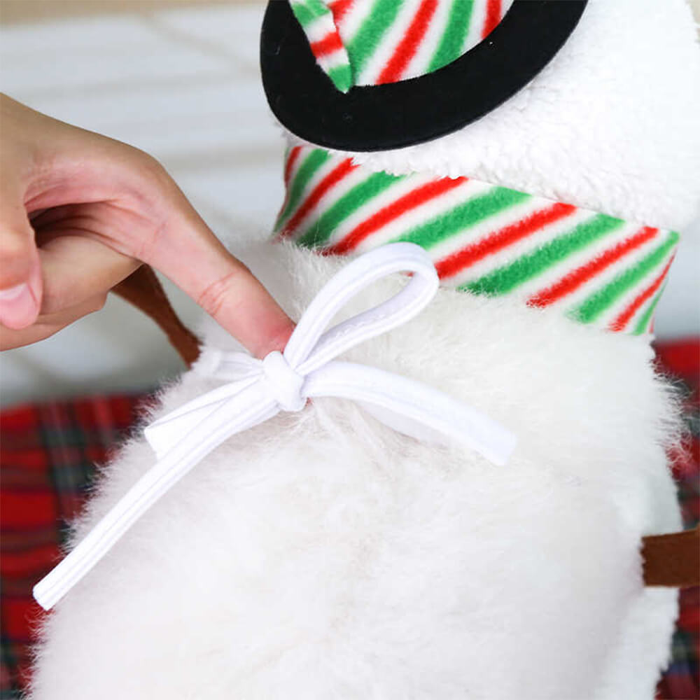 Traje de muñeco de nieve para caminar por Navidad