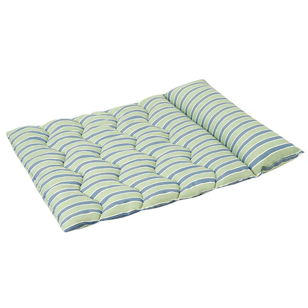Color-Blocked Striped Breathable Double-Sided Soft Pet Mat