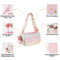 Colorful Fashion PU Leather Waterproof Portable Pet Carrier Bag