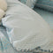 Country Style Plaid Brushed Duvet Cover Bed Sheet Set