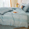 Country Style Plaid Brushed Duvet Cover Bed Sheet Set