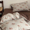 Cute Puppy Jacquard Knit Cotton Duvet Cover Bed Sheet Set