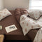 Cute Puppy Jacquard Knit Cotton Duvet Cover Bed Sheet Set