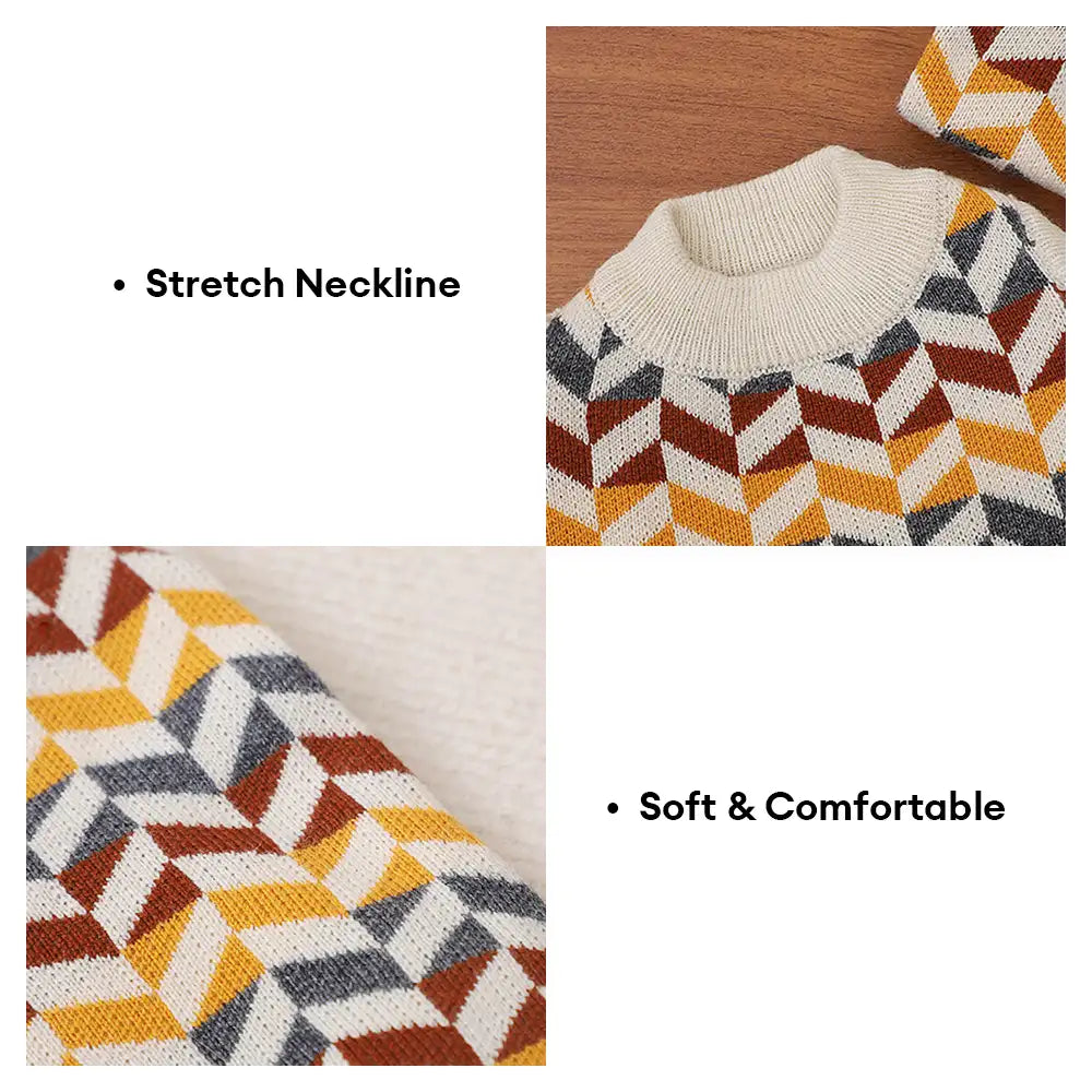 Diamond Striped Dachshund Dog Sweater