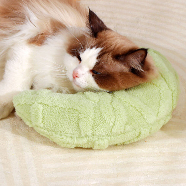 Manta de perros y gatos antiestáticos acogedores de doble cara con almohada de soporte para el cuello