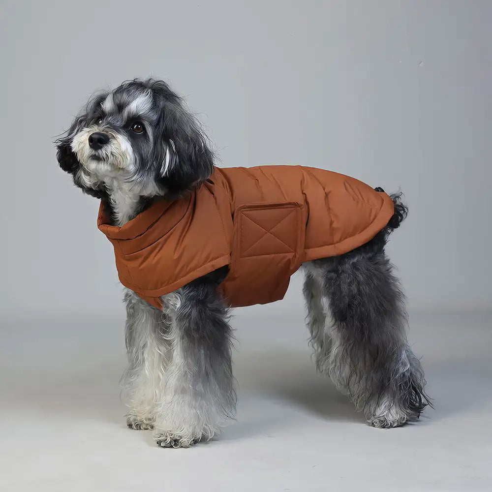 Duck Down Filled Winter Dog Vest Lightweight Warm Dog Coat with Leash Ring