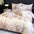 Elegant Oil Painting Style Floral Cotton Bed Sheet Set