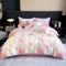 Elegant Oil Painting Style Floral Cotton Bed Sheet Set