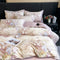 Elegant Oil Painting Style Floral Cotton Bed Sheet Set