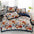 Floral Print Milk Velvet & Sherpa Double-Sided Bed Sheet Set