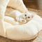 Fun Slipper-style Warm Removable And Washable Enclosed Pet Bed