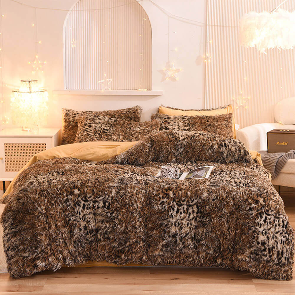 Moda de gradiente Long Fehip Set de cama tibia