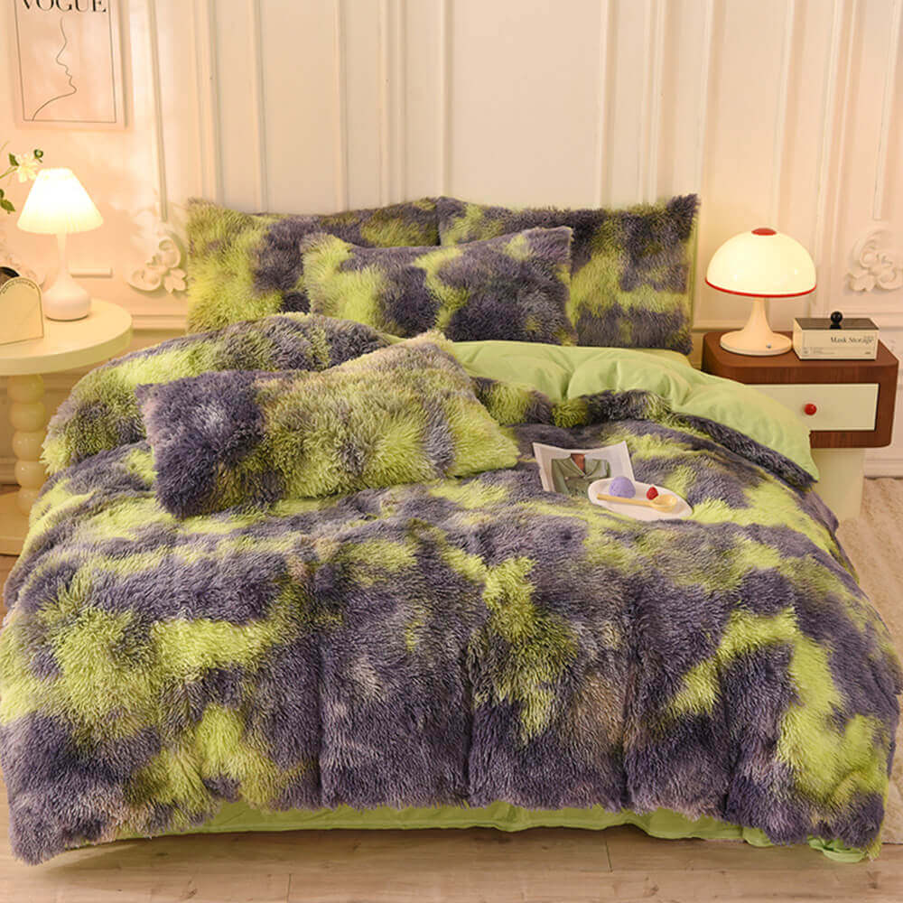 Moda de gradiente Long Fehip Set de cama tibia