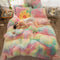Moda de gradiente Long Fehip Set de cama tibia