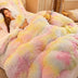Moda de gradiente Long Fehip Set de cama tibia