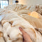 Ensemble de draps en fausse fourrure de lapin gonflé et dégradé