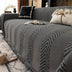 Herringbone Chenille Durable Lanzar una cubierta del sofá con costuras de patrón sin costuras