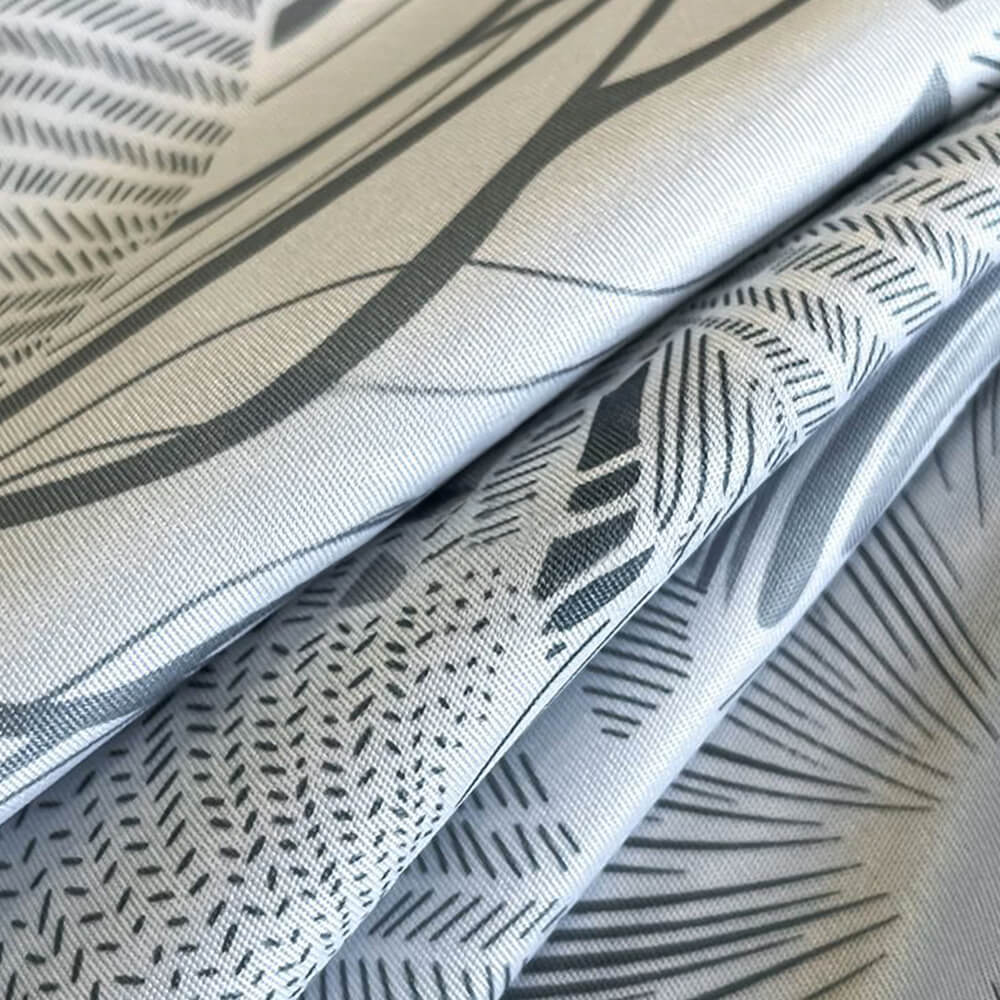 Light-Luxe Botanical Print Cooling Silky Duvet Cover Bed Sheet Set
