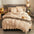 Luxurious Crystal Velvet Borded Borded Bylip Sede Waret Russ con falda de cama