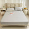 Luxury Cooling Ice Silk Breathable Houndstooth Fitted Sheet Mattress Cover