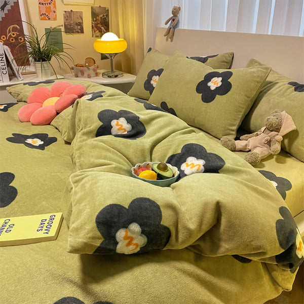 Confort del terciopelo de estampado floral de moda