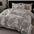 Juego de cama de camarera de terciopelo de terciopelo recortado floral estereoscópico suave y estereoscópico premium