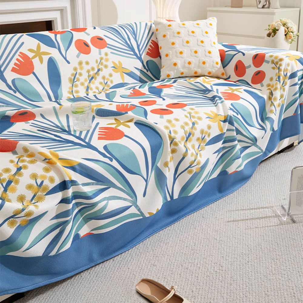 Modern Tropical Style Cooling Multi-Purpose Throw Couch Cover