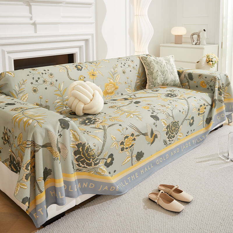 Modern Tropical Style Cooling Multi-Purpose Throw Couch Cover