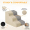Modular Stackable Foam Ramp Anti-Slip Dog Stairs for Small & Senior Dogs