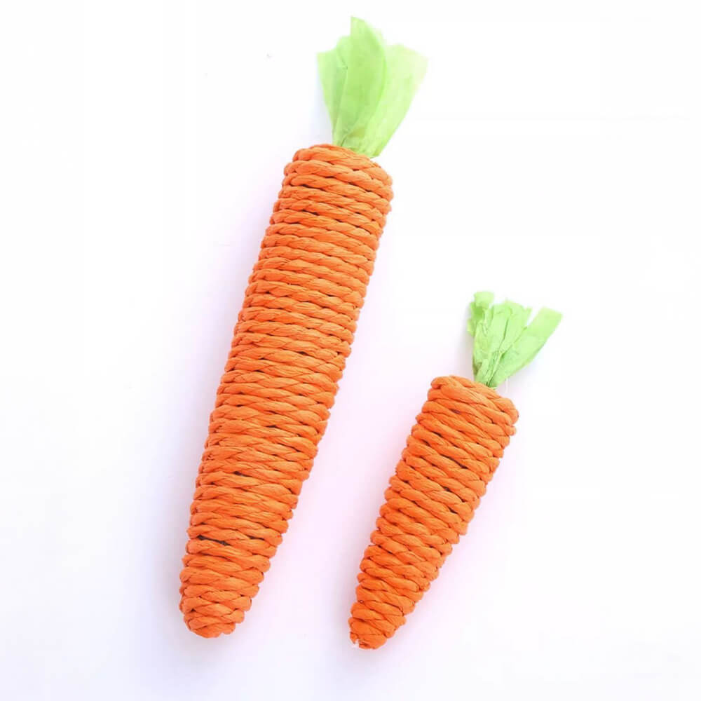 Toy de dentición de gato de zanahoria sisal sisal