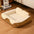 Plush Contrast Jacquard Neck Support Fashion Pet Bed