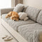 Plush Stone-Shaped Creative Texture Stretch Universal Fully Fitted Couch Cover