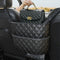 Bolsa de almacenamiento de espacio para el asiento del asiento del automóvil de diamantes acolchados: mantenga sus elementos esenciales a mano