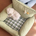 Cama rústica Pathwork Patchwork Sofá Cama con juguete
