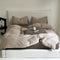 Striped Yarn-Dyed Cotton Duvet Cover Bed Sheet Set