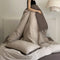 Striped Yarn-Dyed Cotton Duvet Cover Bed Sheet Set