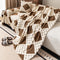 Thickened Plush Diamond Jacquard Sofa Scratch-Resistant Couch Cover