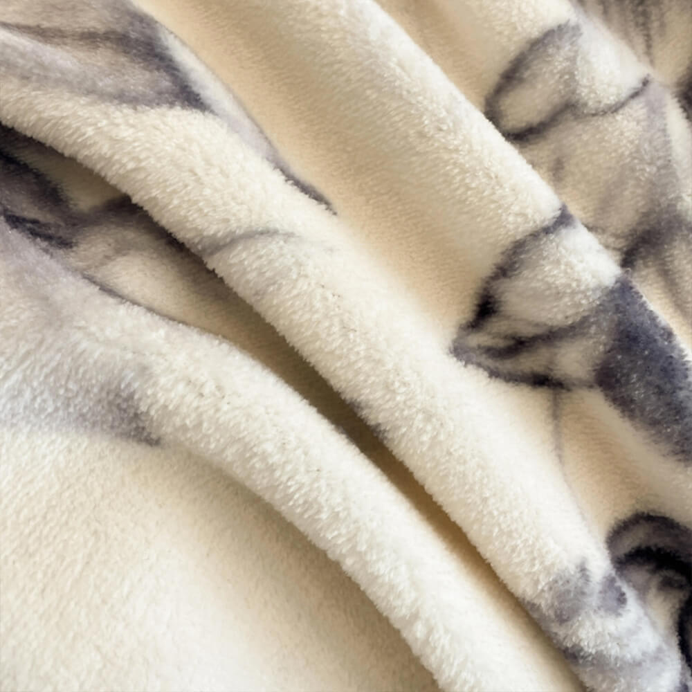 Ensemble de draps à motif de feuilles en velours de lait ultra doux qui ne perd pas ses poils