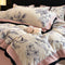 Ensemble de draps à motif de feuilles en velours de lait ultra doux qui ne perd pas ses poils