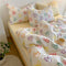 Juego de cama de cubierta de algodón de algodón de algodón de algodón de acuarela