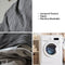 Wavy Jacquard Percale Cotton Duvet Cover Bed Sheet Set