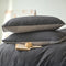 Wavy Jacquard Percale Cotton Duvet Cover Bed Sheet Set