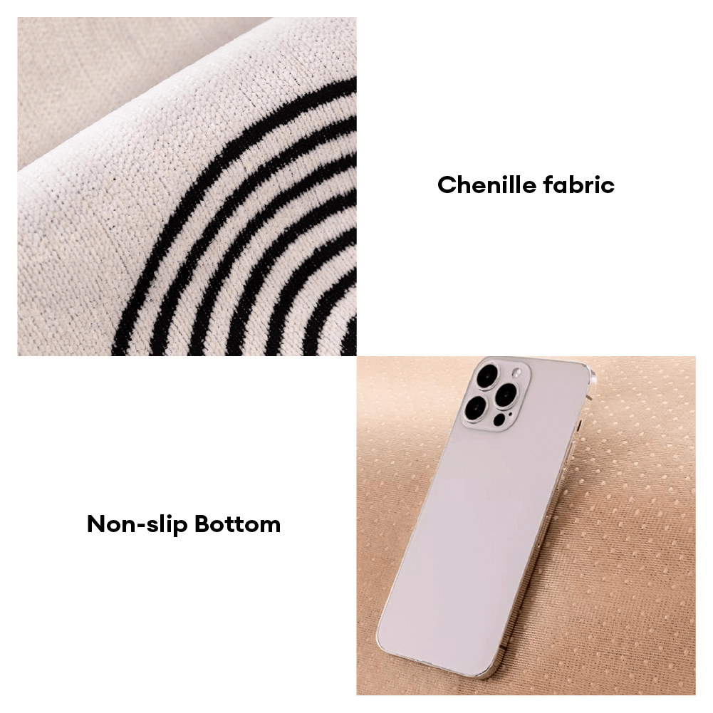 Chenille Arch Pattern Scratch-Resistant Couch Cover