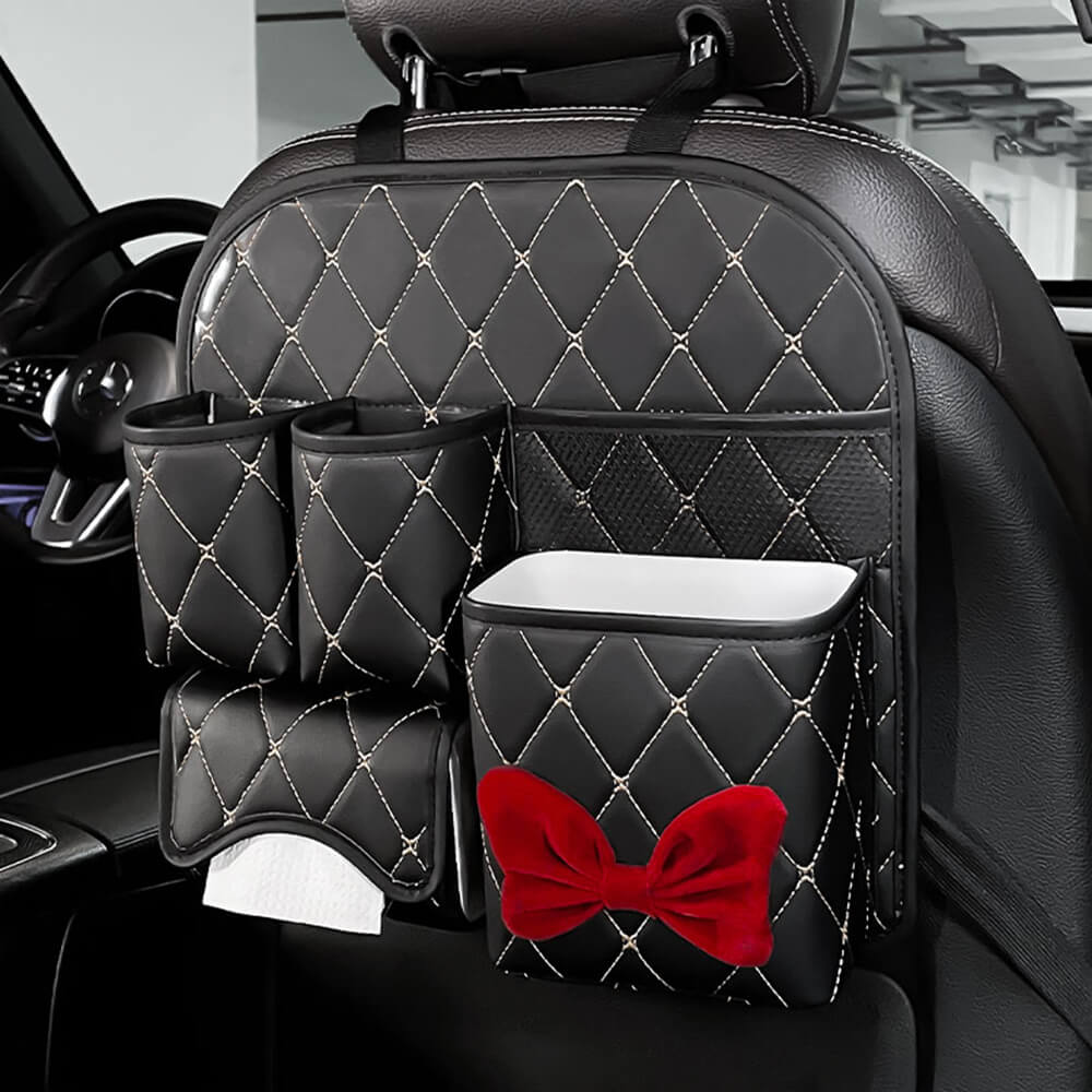 Bolsa de almacenamiento para el asiento del asiento del automóvil del patrón del diamante