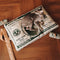Durable Canvas Money-Themed Cat Bed