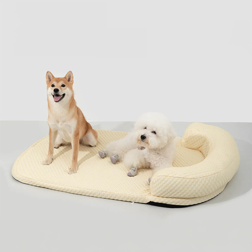 Matina de mascotas transpirable para enfriamiento de hielo con almohada para gatos y perros