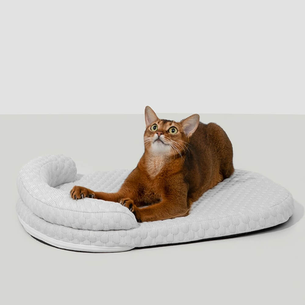 Matina de mascotas transpirable para enfriamiento de hielo con almohada para gatos y perros