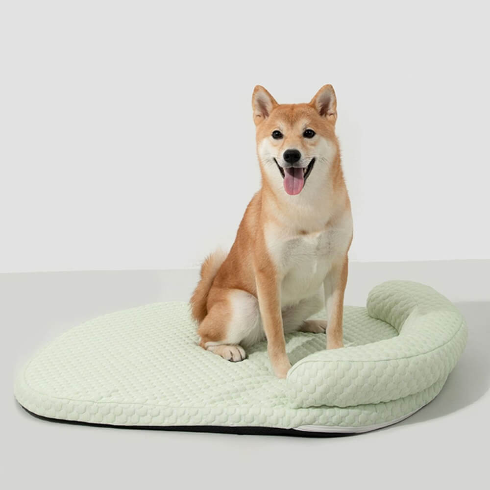 Matina de mascotas transpirable para enfriamiento de hielo con almohada para gatos y perros